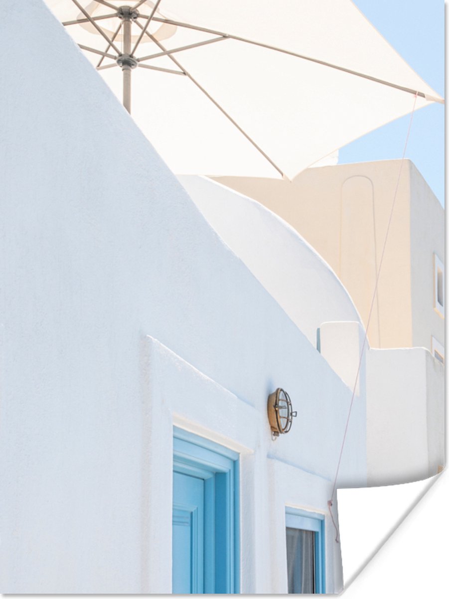 Architectuur - Parasol - Deur - Wit - Blauw