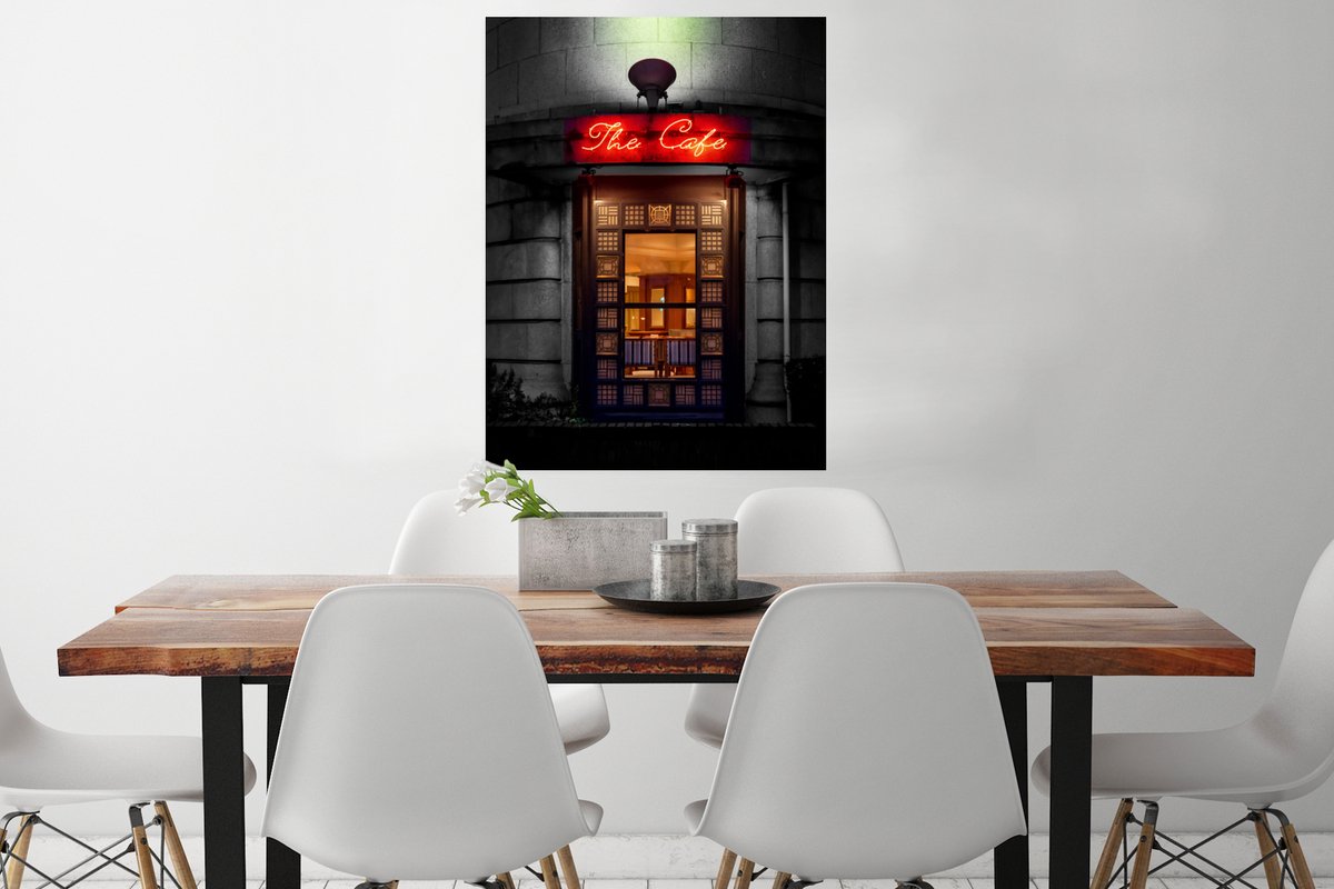 Deur - Café - Rood - Architectuur - Neonlicht