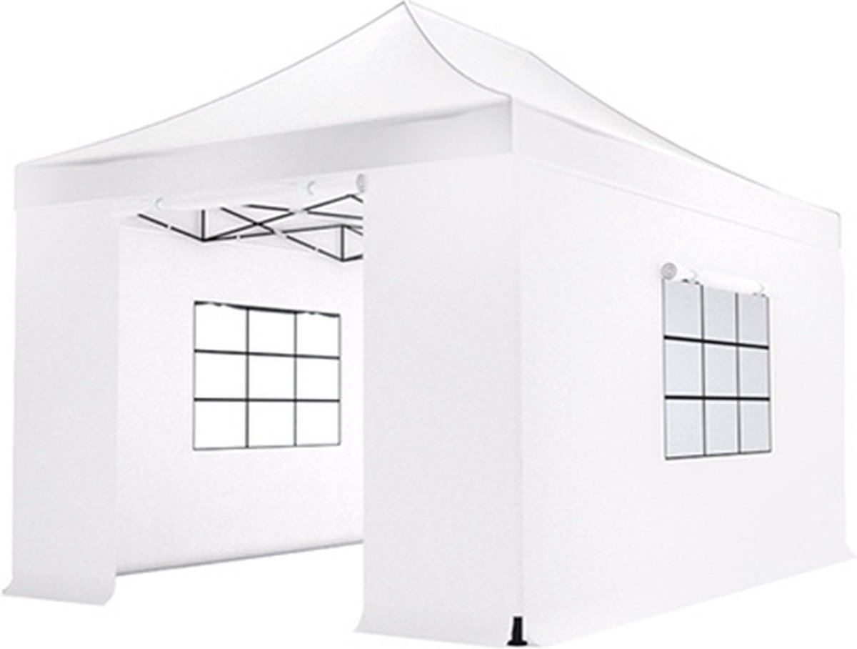 Easy up 3x4,5m wit luxe partytent opvouwbaar