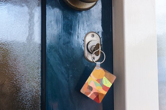 Porte-clés - Abstrait - Art - Arc-en-ciel - Pastel - Cadeaux à distribuer - Plastique