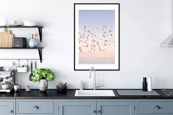 Cadre photo avec affiche - Vogels - Mer - Ciel - Nature - Été - 60x90 cm - Cadre pour affiche