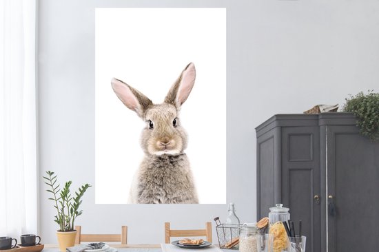Poster Lapin - Animaux - Nature - Marron - 120x180 cm XXL