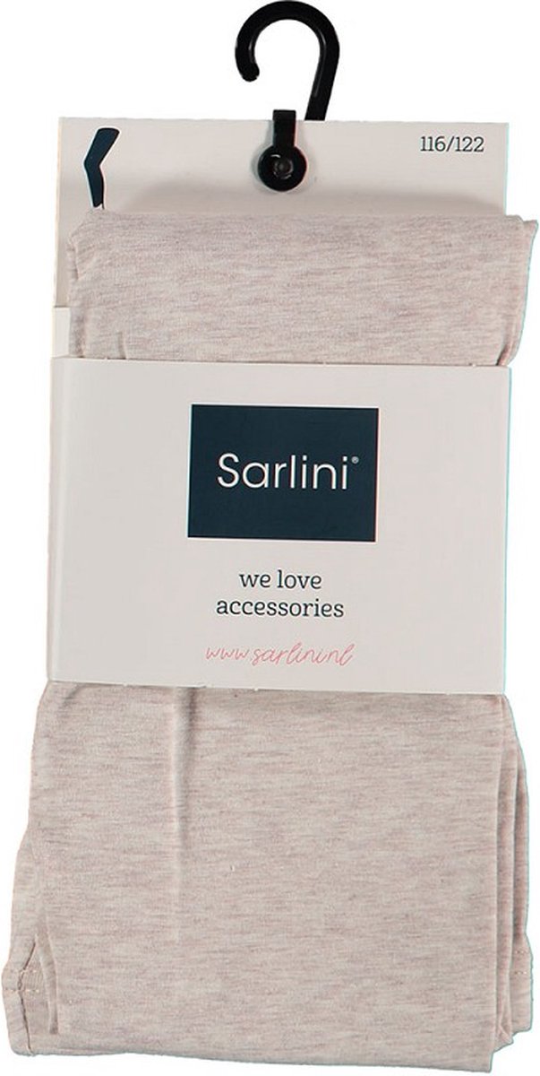 Sarlini - Girls - Legging - Basic - Cotton - Light - Beige - Melange - Maat 128/134