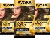 Bol.com Syoss Oleo Intense - Haarverf - 6-10 Donkerblond - Voordeelverpakking - 3 Stuks aanbieding