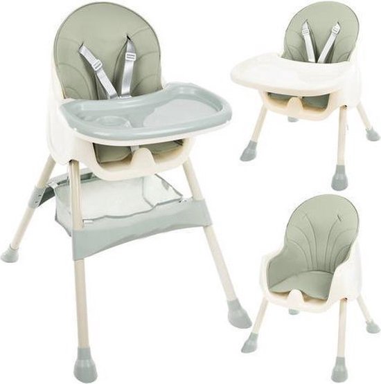 Omgekeerd Baron rol Kinderstoel 3 in 1 Verstelbaar - Kinderstoel voor Baby's - klaptafel  5-punts Gordel -... | bol.com