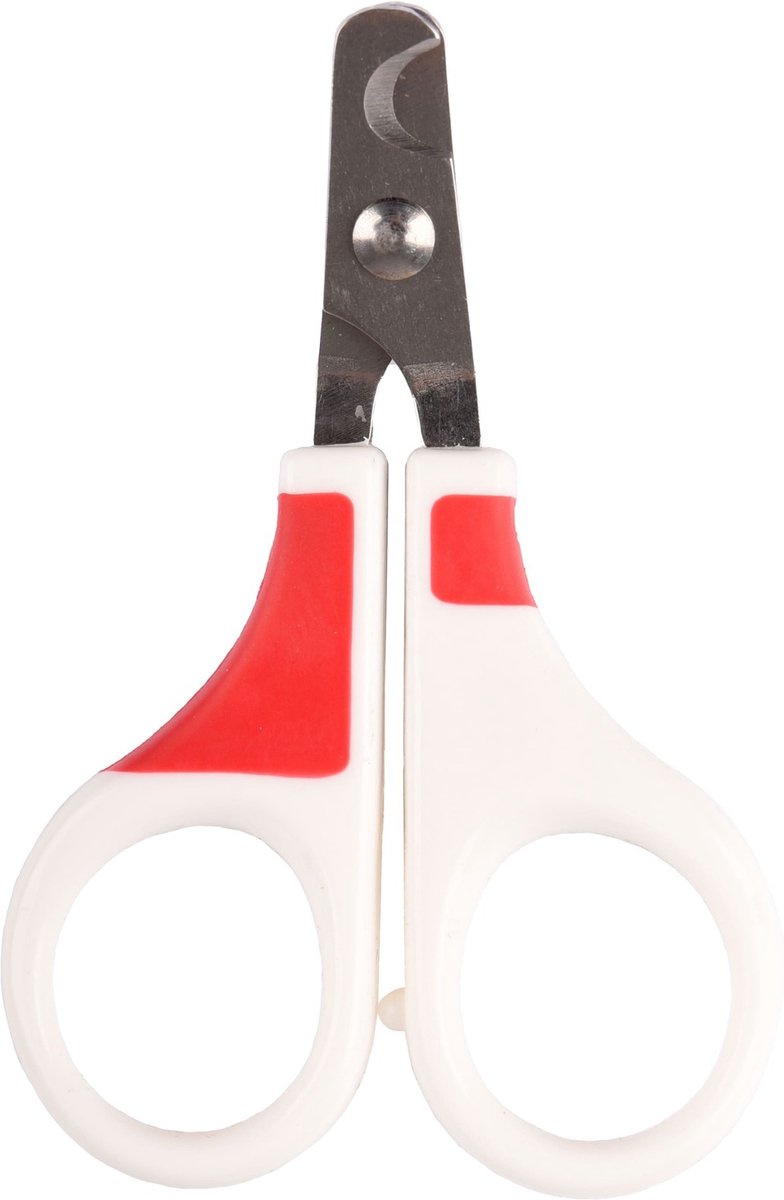 Flamingo Nagelschaar Kat - Fausto - Rood/Wit - 9x5,9cm