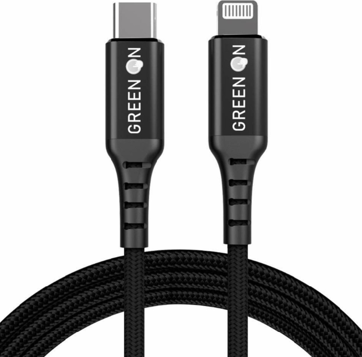 USB-C naar USB Lightning - 2 meter - 2M - hoogwaardige oplaad- en synchronisatiekabel voor Apple apparaten met een Lightning-poort - Green On