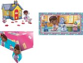 Doc McStuffins - Speelgoed dokter - Feestpakket - Kinderfeest - Verjaardag - Tafelversiering - Themafeest - Tafelkleed - Tafeldecoratie set - Muurbanner.