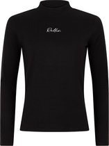 Rellix T-shirt Ls Col Rib Rellix Tops & T-shirts Meisjes - Shirt - Zwart - Maat 152