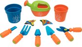 Tuinierset met opbergbox kinderen - Strandspeelgoed kinderen - strandschep - buitenspeelgoed tuin - speelgoed - buiten spellen - tuingereedschap set kind