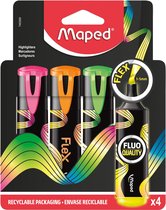 Maped Fluo'Peps Flex surligneur, assorti, boîte de 4