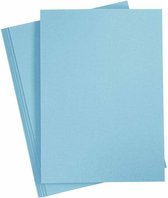 Carton Coloré - Bleu Clair - A4 - 210x297 mm - 210 gr - 20 feuilles