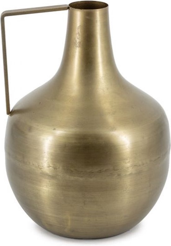 thumbnail: Puremagics Handgeschilderde Gouden Vaas - 28 Cm Hoge Decoratieve Bloemenvaas Voor Huis, Eettafel Of Kantoor