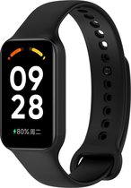 Bracelet de montre intelligente en Siliconen - Convient au bracelet en TPU Xiaomi Redmi Smart Band 2 - Noir - Strap-it Watchband / Wristband / Bracelet