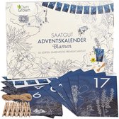 OwnGrown® Adventskalender 2022: Duurzame Bloemenzaden - Kerstkalender voor Tuinliefhebbers - DIY Cadeau voor Vrouwen, Mannen, Kinderen