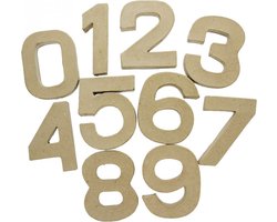 nummer 0 tot 9 100x40x15mm