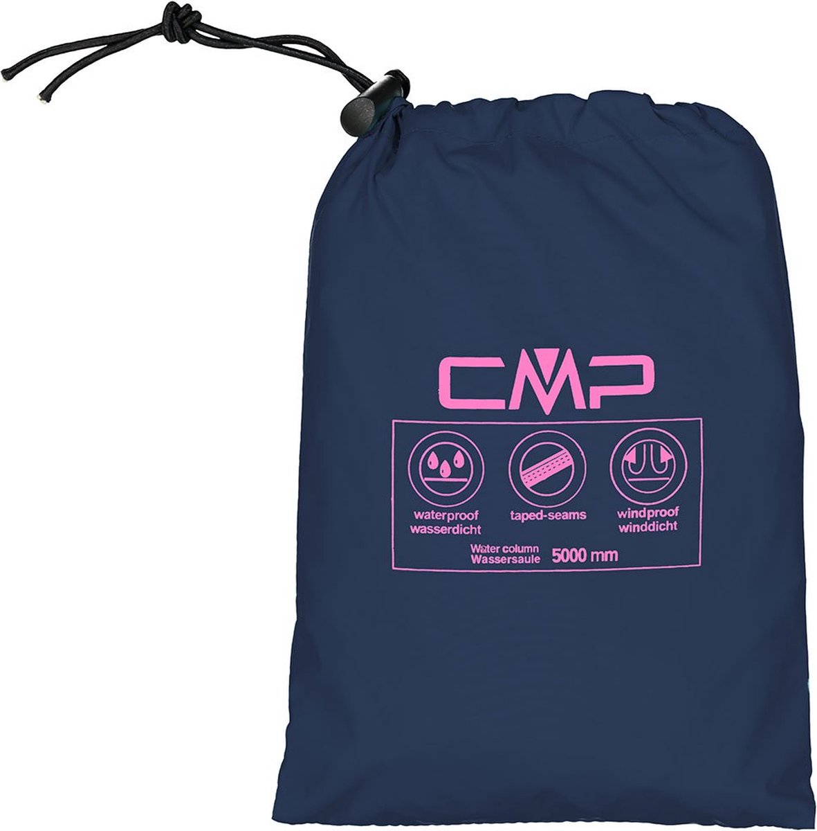 Cmp 32×5796 Rain Fix Hood Jas Vrouw Blauw