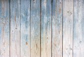 Fotobehang - Vlies Behang - Blauwe Houten Planken - 152,5 x 104 cm