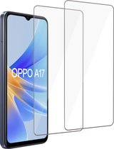 2x Screenprotector geschikt voor Oppo A17 – Screenprotector geschikt voor Oppo A17 Screen Protector Tempered Glass