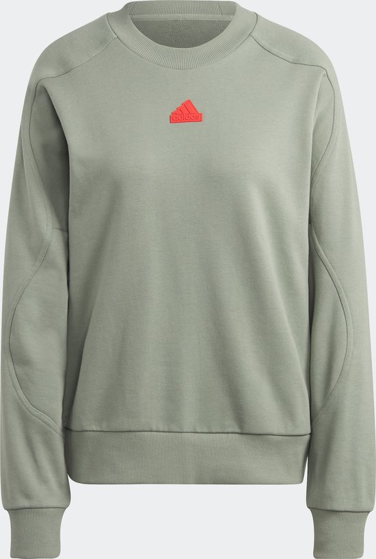 adidas Sportswear City Escape Loose Sweatshirt Dames Groen S bol