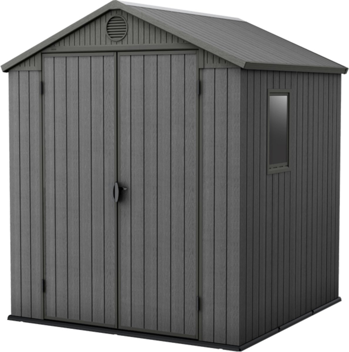 Abri jardin résine Darwin 66 - 3m² - 199 x 182 x 221 cm - Gris