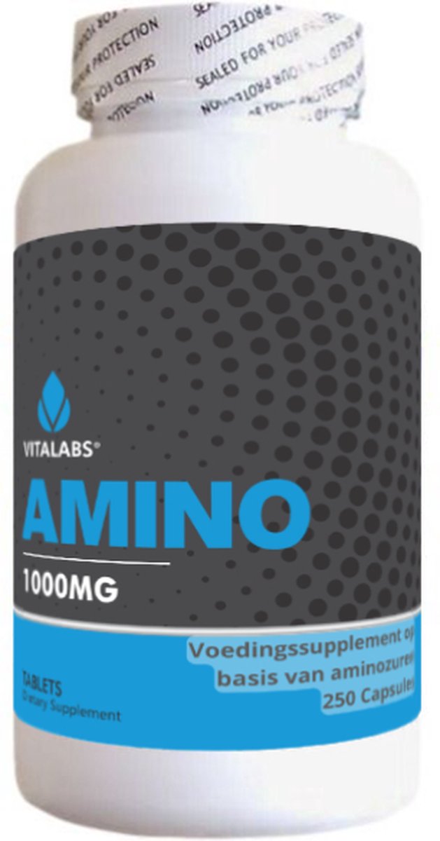 Goedkoopste VitaTabs Aminozuur (BCAA) 1000 mg - 250 capsules - Voedingssupplementen
