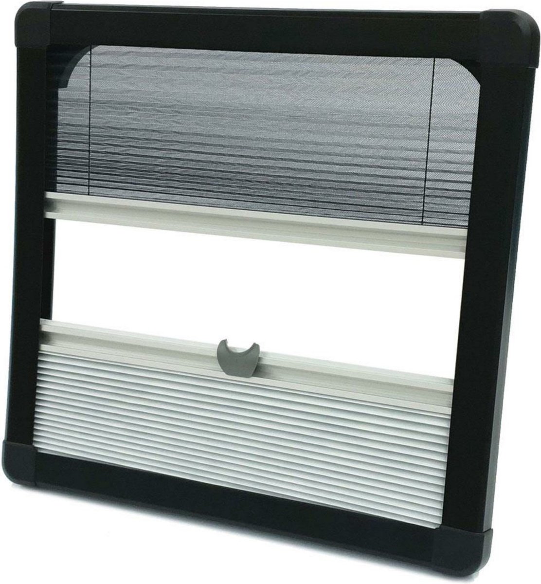 Horrex Gebogen Duo Plissé R5000 Zwart 734x544