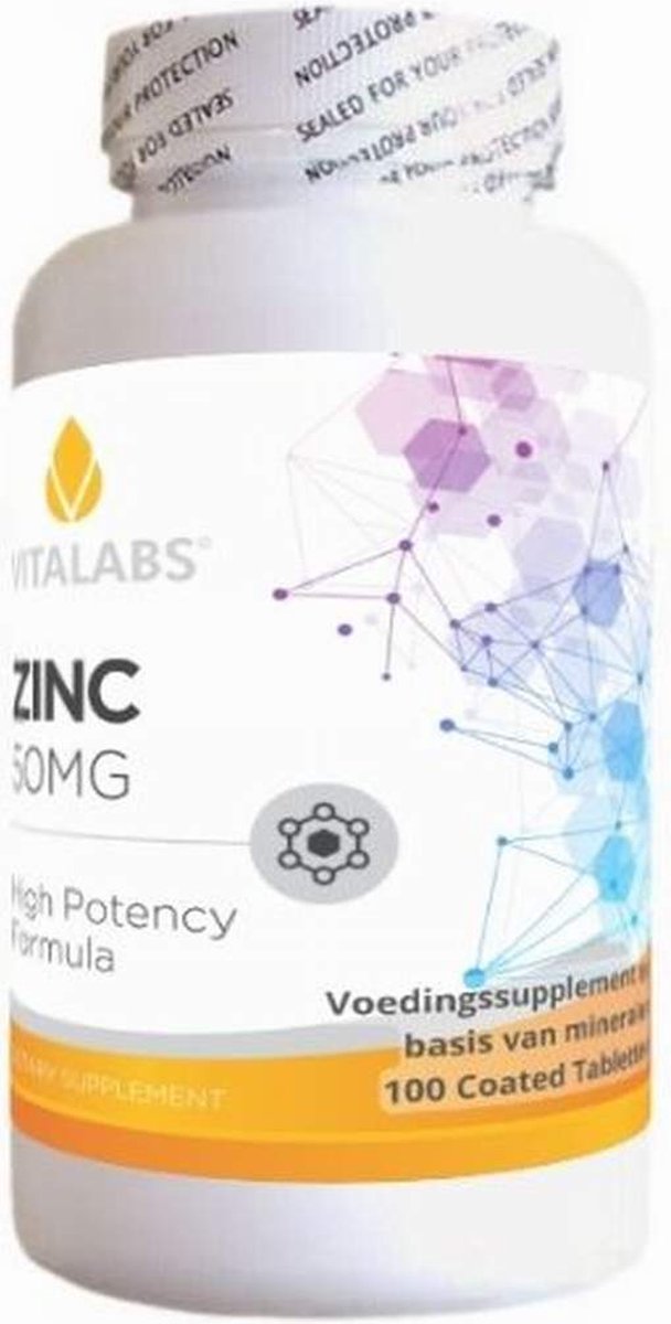 Goedkoopste VitaTabs Zink - 50 mg - 100 tabletten - Mineralen