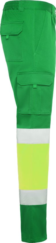 Pantalon de Travail Haute Visibilité ' Daily Stretch' Vert/Jaune Fluor marque Roly taille 42