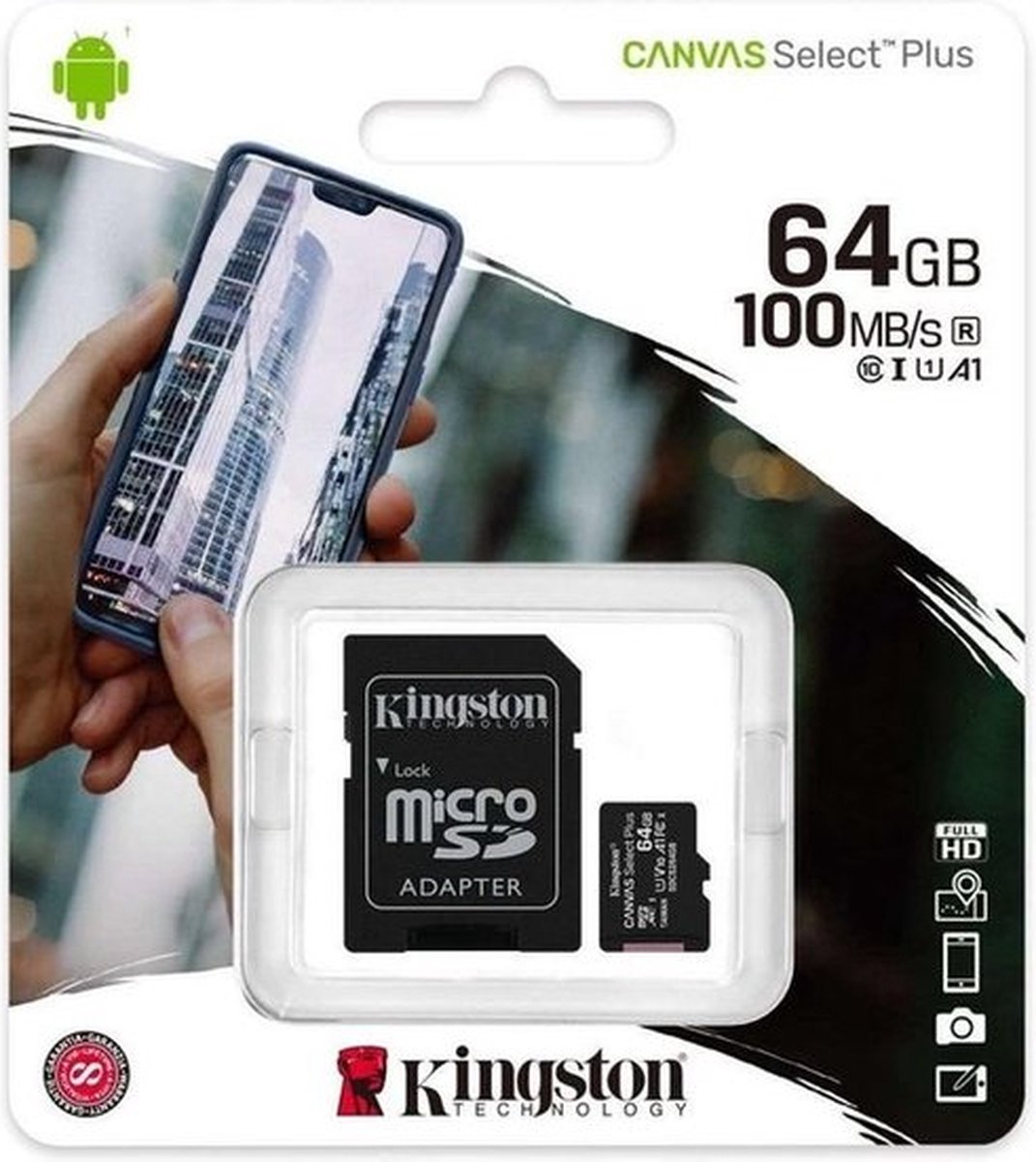 Kingston - Class 10 - SDCS2 - 64GB - Micro