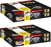 Sheba natte voeding kat - Gevogelte in saus - DUO MAXI PACK - 120 stuks - 10,2 kg