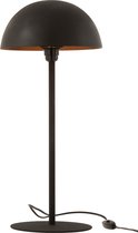 J-Line Tafellamp Paddenstoel Metaal Mat Zwart