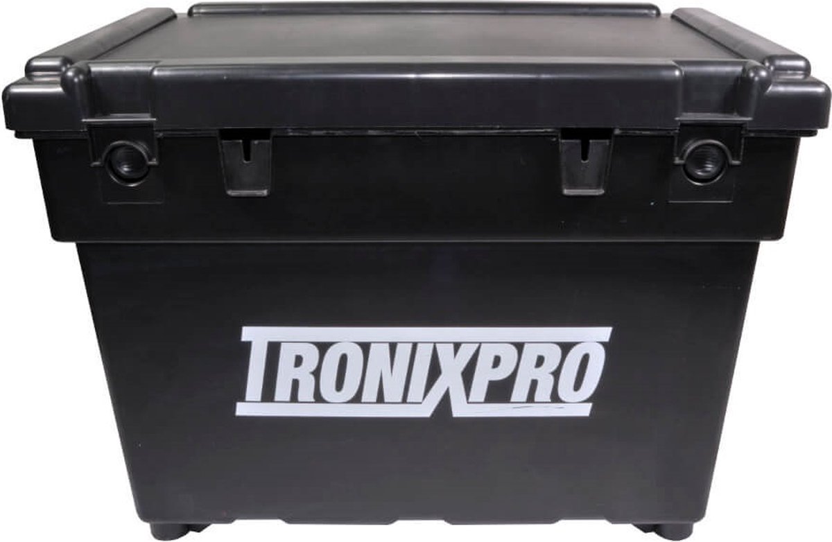 Zitkist - Tronixpro - Big Beach seat Box - Zwart - Zeeviskist