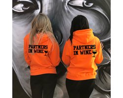 Koningsdag kleding hoodie set vriendinnen-Koningsdag kleding-partner in wine-Maat M