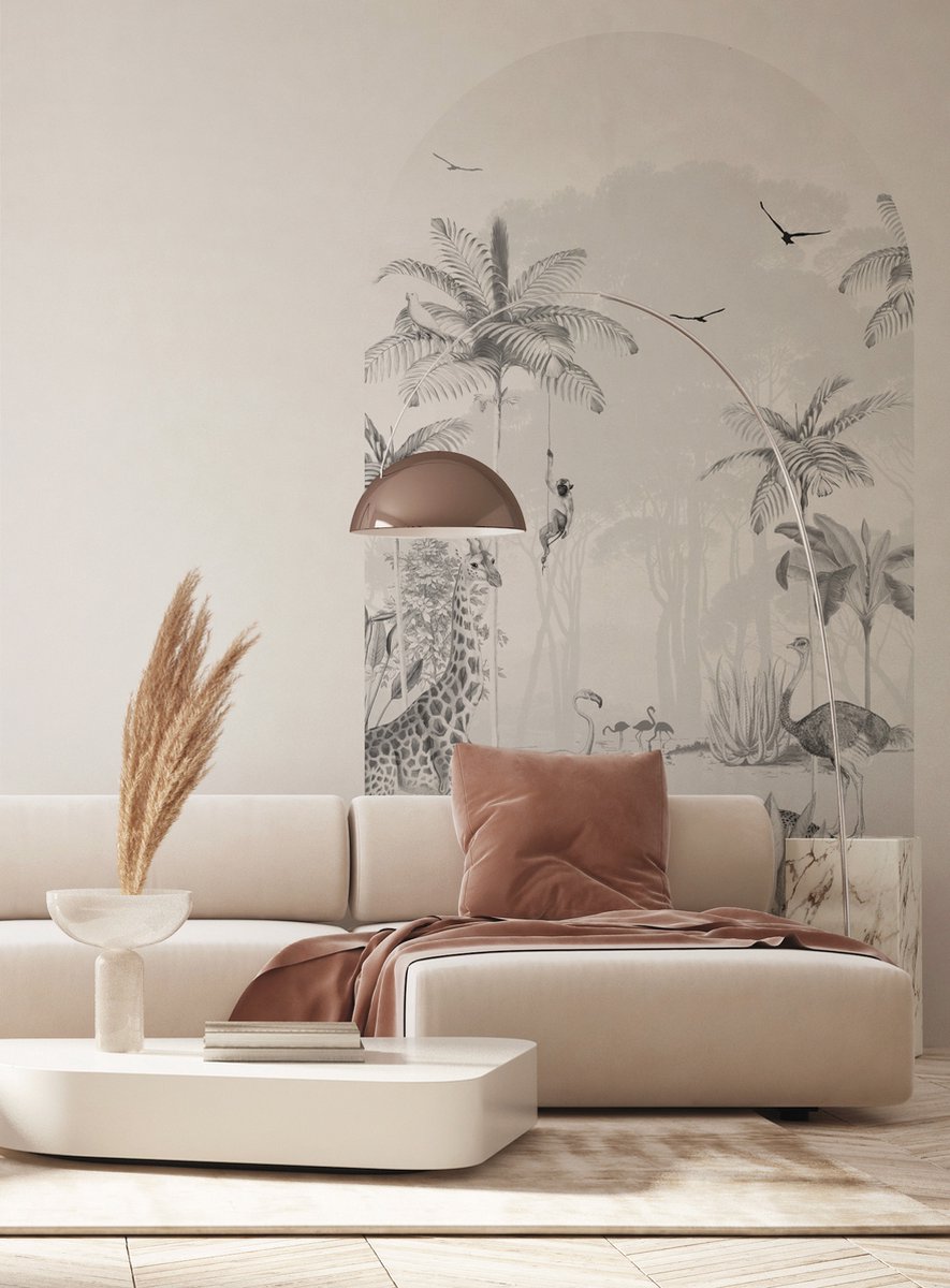 Arthome Zelfklevend Behang 44cmx3m Beige Geel Mat