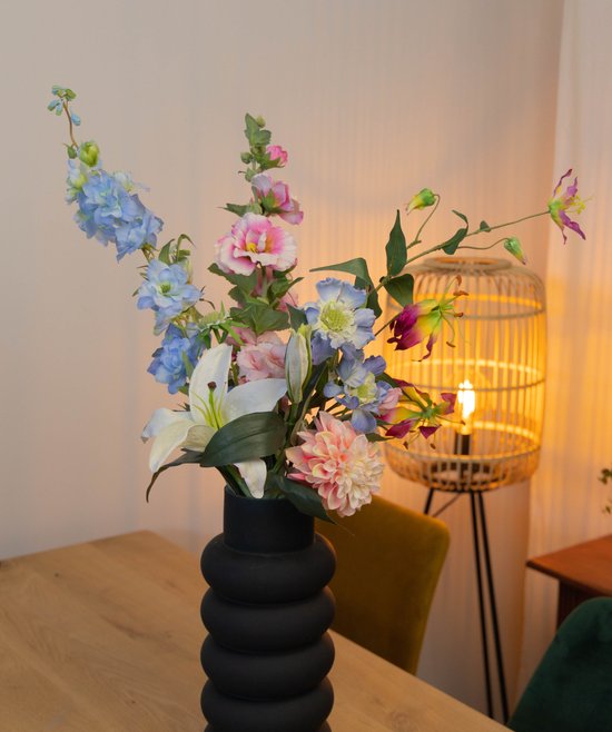 KHTO Kunstbloem 10 stuks tulp echte touch kunstboeket nepbloem voor bruiloft decoratie bloemen huis tuin decor (lichtbeige