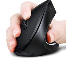 Draadloze Ergonomisch Muis - Rechtshandig - Zwart