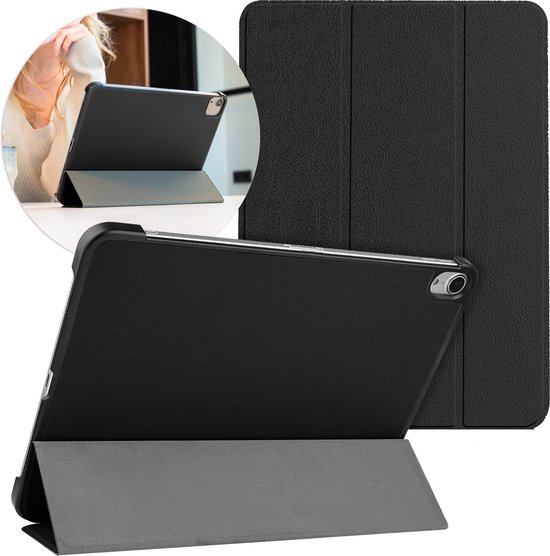 iMoshion Tablet Hoes Geschikt voor iPad Air 4 (2020) /iPad Air 11 inch (2024) / iPad Air 5 (2022) - iMoshion Trifold Bookcase - Zwart