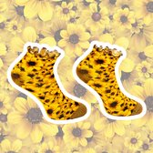 Sock My Buttercup - Damessokken - 39-42 - boterbloemen - leuke sokken - Moederdag Cadeau