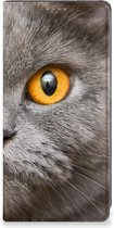 Book Case Geschikt voor Samsung Galaxy A34 Telefoon Hoesje Britse Korthaar