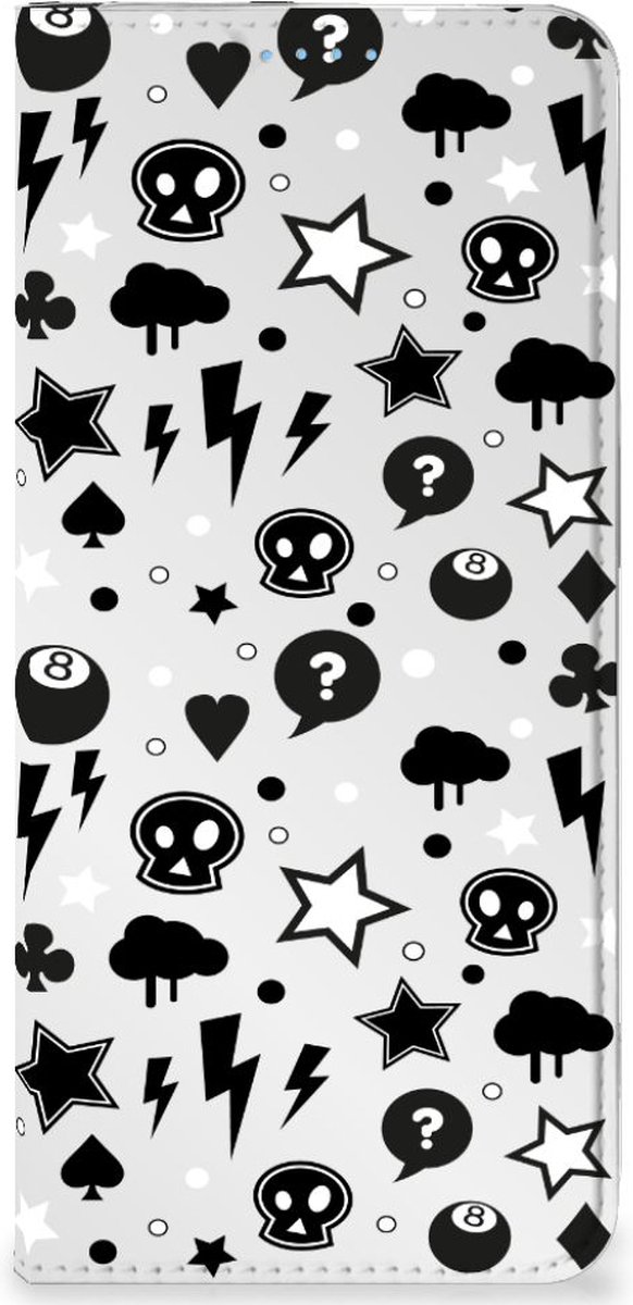 Book Case voor Mobiel BookCase OPPO Reno8 Silver Punk