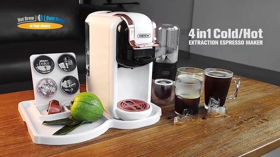Machine à café HiBREW 4 en 1 capsules multiples expresso Dolce