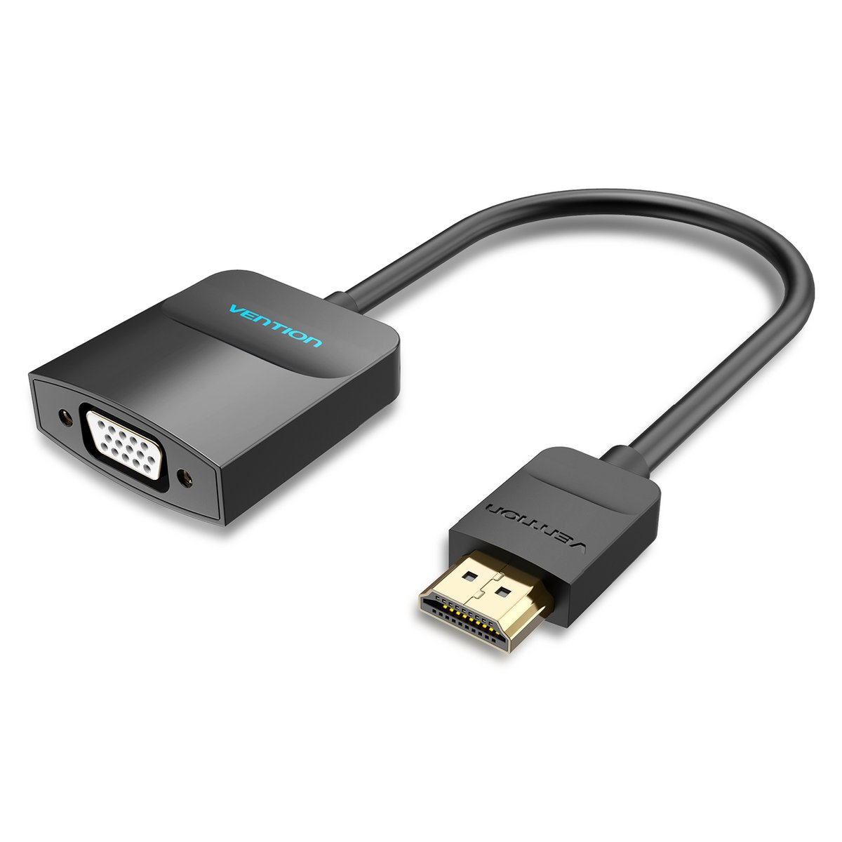 Vention 42161 video kabel adapter 0,15 m HDMI Type A (Standaard) VGA (D-Sub) + 3.5mm + Micro-USB Type B