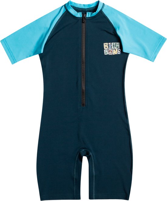 Foto: Billabong uv zwempak met korte mouwen voor jongens combi upf50 blauw maat 4 s see size chart 