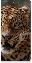 Book Cover Cadeautjes voor Jongens Geschikt voor Samsung Galaxy A34 Telefoonhoesje Luipaard