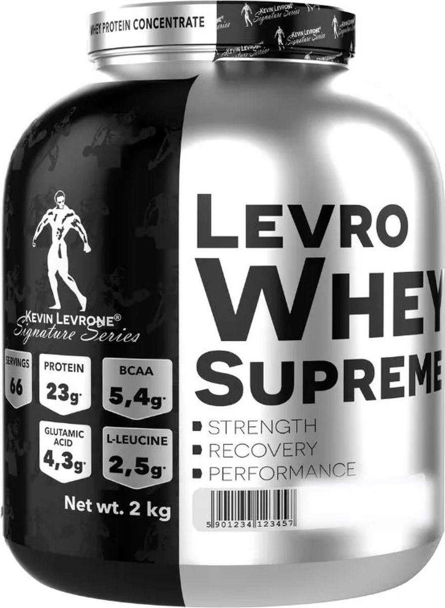 Kevin Levrone - Silver Line - Levro Whey Supreme - Protein Blend - Isolaat & Concentraat - Wei-eiwitt - 2000g - Snikers