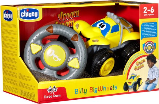 Chicco Billy Big Wheels - Bestuurbare auto - Geel | bol.com