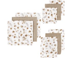 foto van Meyco Baby Stains starterset - 9-pack - hydrofiel - sand