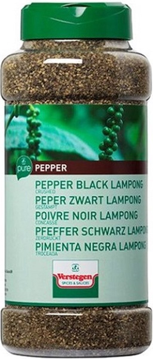 Goedkoopste Verstegen Zwarte peper lampong gestampt, bus 575 gr
