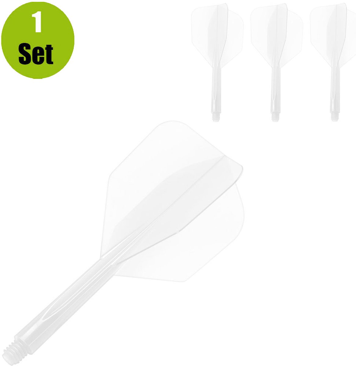 Condor Zero Stress Flight System - Small Clear - Dart Flights